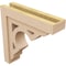 Ekena Millwork 5"W x 20"D x 20"H Thin Sheridan Rough Cedar Woodgrain TimberThane Corbel, Primed Tan CORUR05X20X20SHERCPR - alternate 3